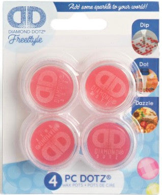 Macetas de cera Diamond Dotz Freestyle 4 piezas